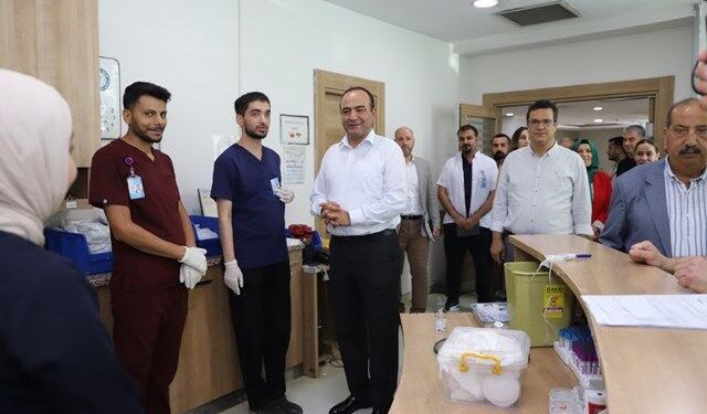 Şanlıurfa İl Sağlık Müdürü’nden Mehmet Akif İnan Eğitim ve Araştırma Hastanesi Haliliye Ek Hizmet Binasına Ziyaret