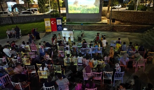 Siverek'te açık hava sineması etkinlikleri sürüyor
