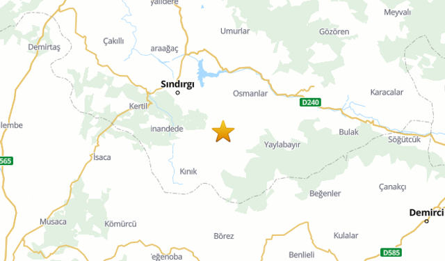 Balıkesir Sındırgı'da 3.5 Büyüklüğünde Deprem