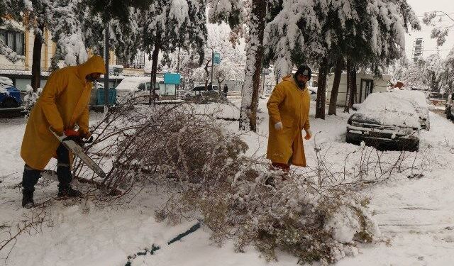 HALİLİYE BELEDİYESİ KARLA MÜCADELEYİ DÖRT KOLDAN SÜRDÜRÜYOR