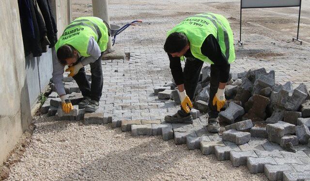 HALİLİYE’DE ÜSTYAPI ÇALIŞMALARI HIZ KESMEDEN SÜRÜYOR