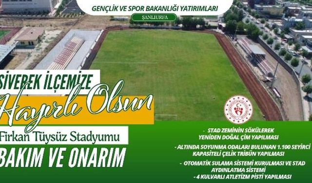 Bucak: "Siverek sporla güçlenen bir şehir olacak"