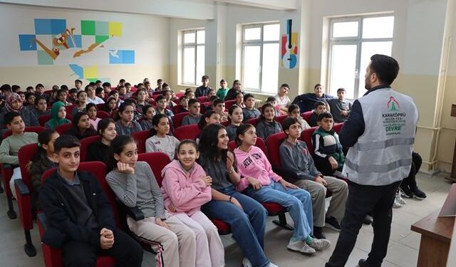 KARAKÖPRÜ’DE 10 BİNDEN FAZLA ÖĞRENCİYE ÇEVRE BİLİNCİ AŞILANDI
