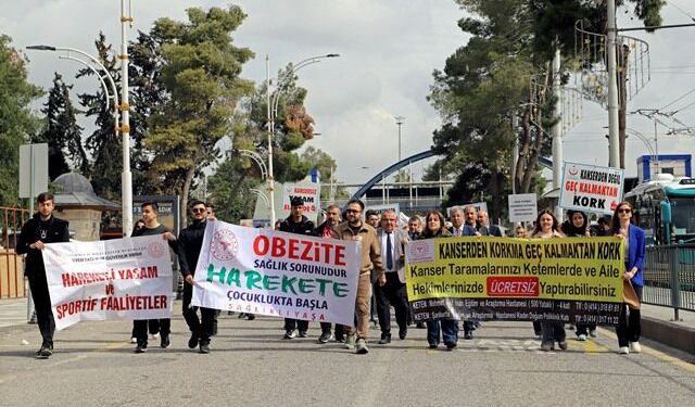 Şanlıurfa’da Dünya Sağlık Günü Yürüyüşü Düzenlendi