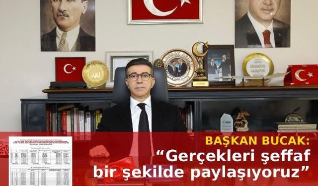Başkan Bucak: "Gerçekleri şeffaf şekilde paylaşıyoruz"