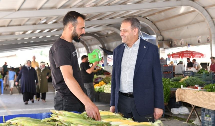 VALI ŞILDAK, PAZAR ESNAFINI ZİYARET ETTİ