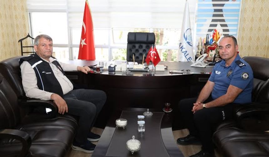 Emn.Müdürü Sürücügil,Başkan Ayhan’ı makamında ziyaret etti.