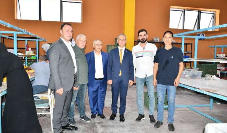 BAŞKAN ELGÜN VE MİLLETVEKİLİ DUSAK’TAN ORGANİZE SANAYİ BÖLGESİNE ZİYARET.