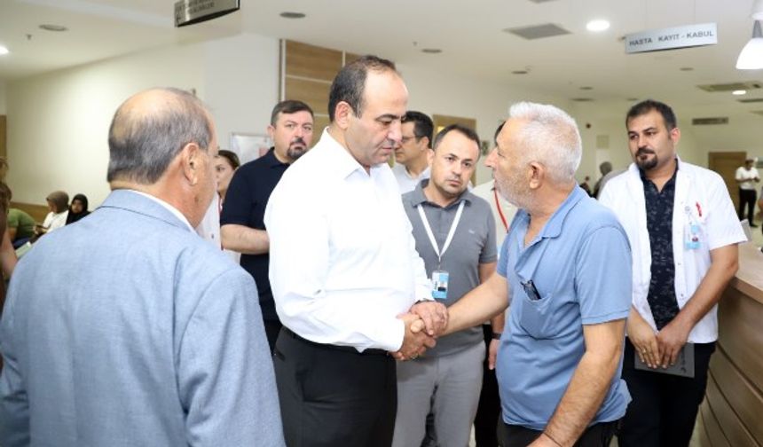 Şanlıurfa İl Sağlık Müdürü’nden Mehmet Akif İnan Eğitim ve Araştırma Hastanesi Haliliye Ek Hizmet Binasına Ziyaret