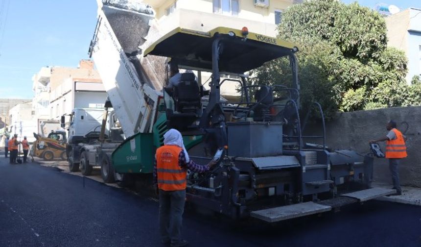 BÜYÜKŞEHİR’DEN CEYLANPINAR’DA KARAYOLLARI STANDARTLARINDA ASFALT