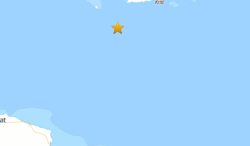 Akdeniz'de 4.1 Büyüklüğünde Deprem