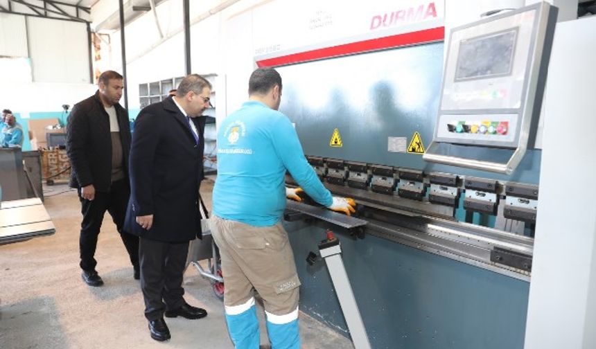ÜRETEN BELEDİYE MODELİ BÜYÜYOR: BAŞKAN CANPOLAT ÜRETİMİ YERİNDE İNCELEDİ