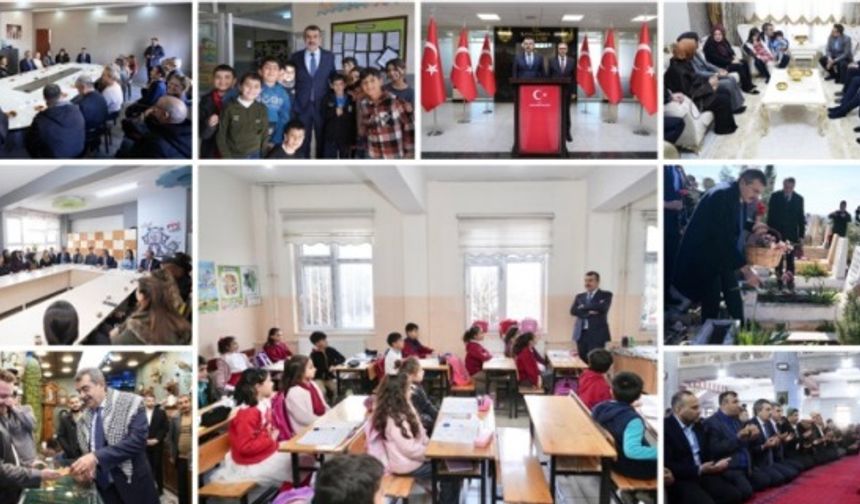 BAKAN TEKİN, ŞANLIURFA'DA ÇEŞİTLİ ZİYARETLER GERÇEKLEŞTİRDİ