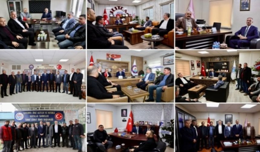 BAŞKAN MEHMET KUŞ, ESNAF ODALARINI ZİYARET ETTİ