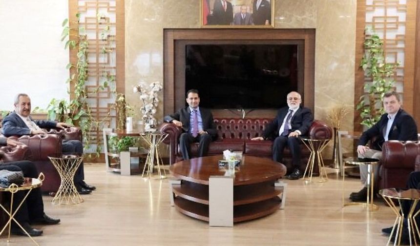 GAP BKİ Başkanı Dr.Hasan Maral ve Beraberindeki Heyetten Başkan Kaya’ya Ziyaret