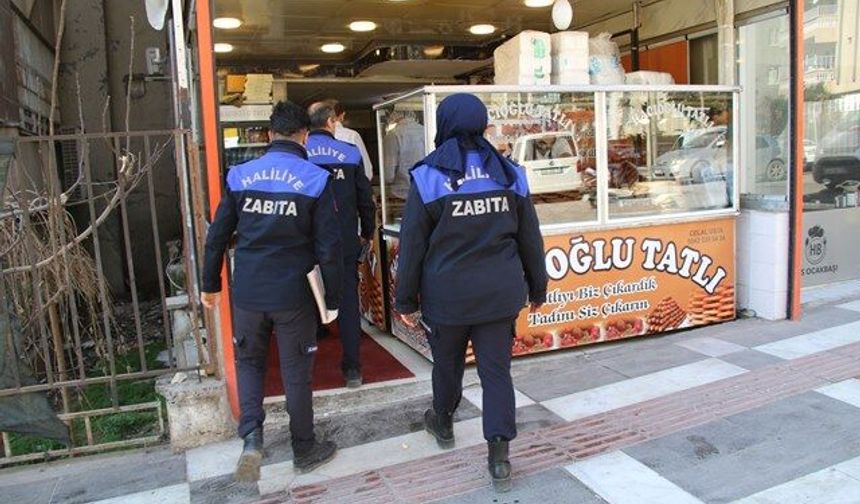 HALİLİYE BELEDİYESİ’NDEN TATLICILARA RAMAZAN DENETİMİ