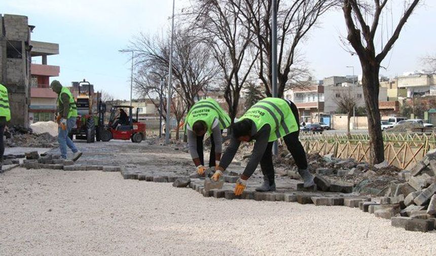 HALİLİYE’DE ÜSTYAPI ÇALIŞMALARI HIZ KESMEDEN SÜRÜYOR