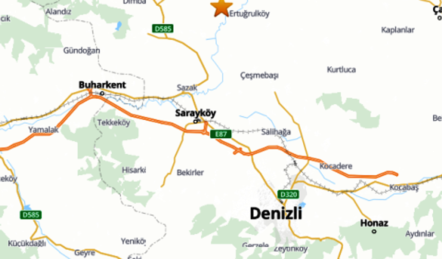 :Buldan (Denizli) 5.1  Büyüklüğünde Deprem