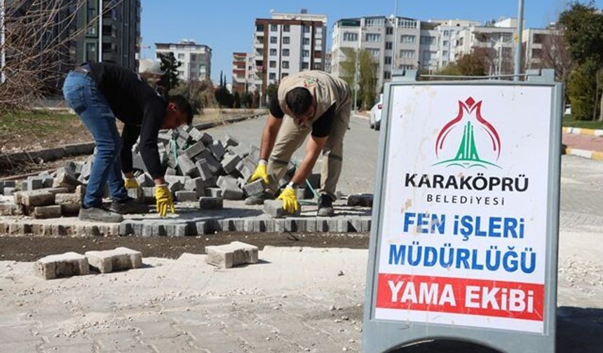 KARAKÖPRÜ’DE ULAŞIM DAHA GÜVENLİ HALE GETİRİLİYOR