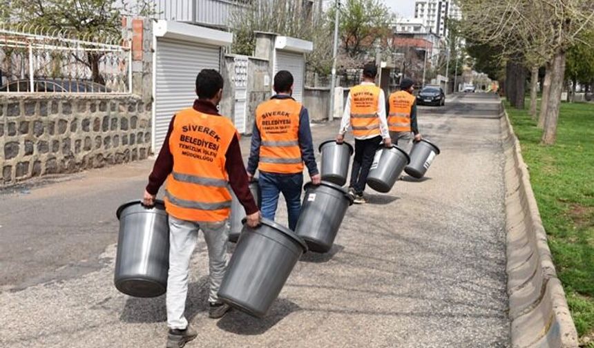 Siverek'te 'çöp konteynersiz yaşam' projesi başladı