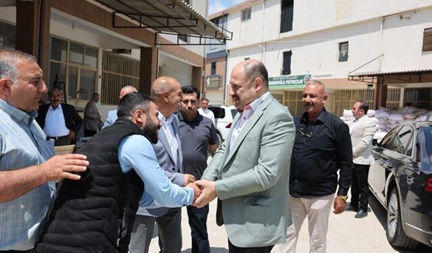 BAŞKAN GÜLPINAR BİRECİK FISTIK HALİ’NDE İNCELEMELERDE BULUNDU