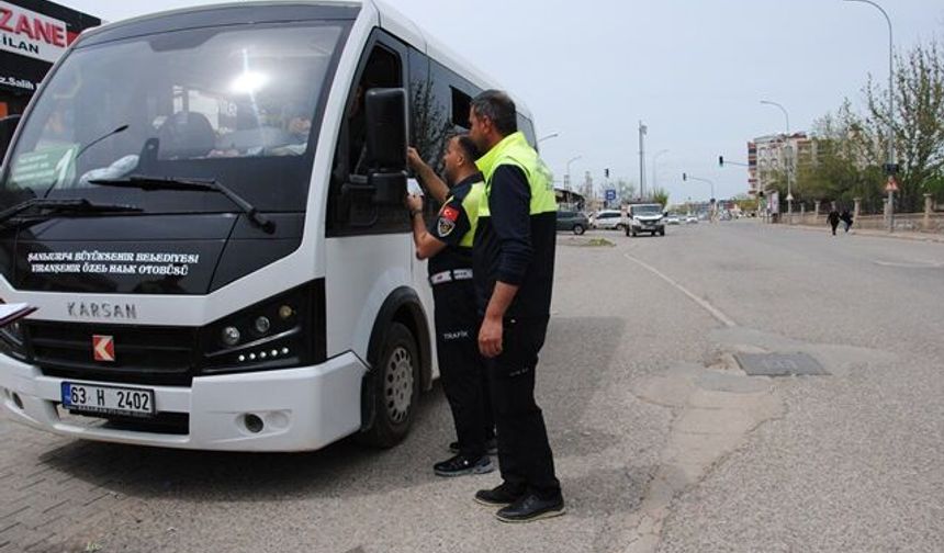 ŞANLIURFA’DA TOPLU TAŞIMA ARAÇLARI MERCEK ALTINDA