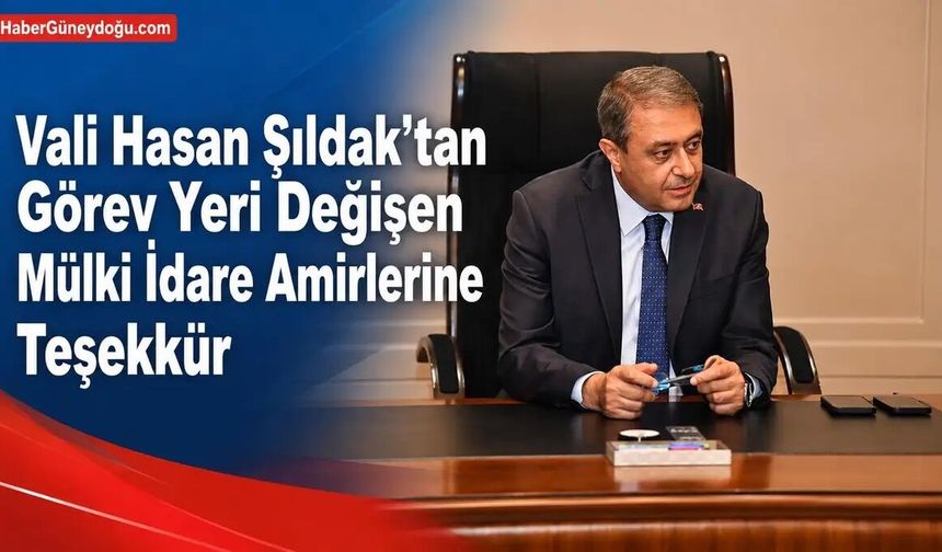 Şanlıurfa’da Mülki İdare Amirlerine Veda ve Tebrik