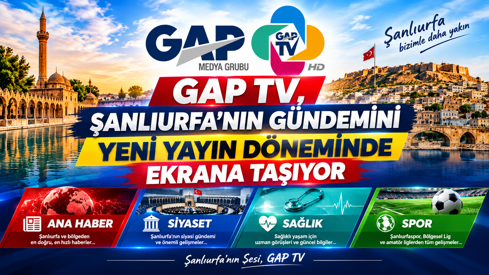GAP TV, Şanlıurfa’nın Gündemini Yeni Yayın Döneminde Ekranlara Taşıyor...